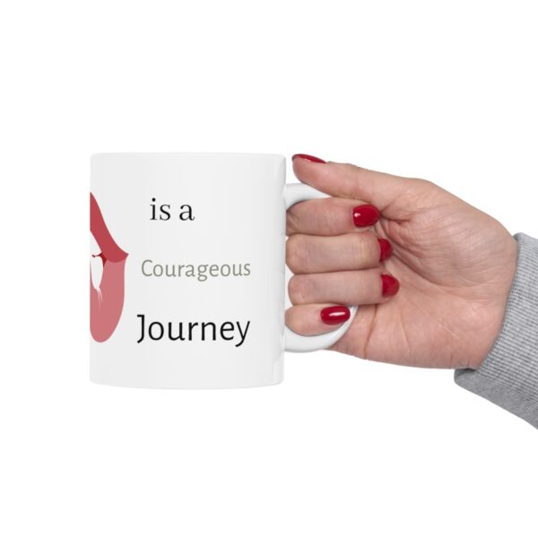 Because Single Motherhood is  a Courageous Journey - Ceramic Mug 11oz - Image 12